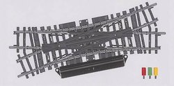 Rozjazd krzyżowy Marklin 2260, 168,9 x 424,6 mm, 22,5°, skala H0