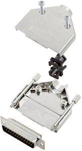 Zestaw listew męskich D-Sub TRU COMPONENTS TCDTPKM25DBPK 7708780, rzędy: 2, styki: 25, 180 °, 1 szt.