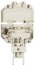 Uchwyt bezpiecznika z lampą jarzeniową 220 V. SI ST GL Wieland Z1.299.4255.0 szary Zawartość: 1 szt.