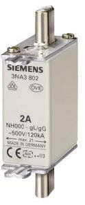 Siemens  3NA38368  Wkładka bezpiecznika      Rozmiar bezpiecznika = 0    160 A    400 V  1 szt.