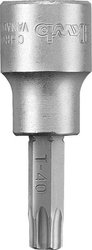 Wkładki do kluczy nasadowych PROFI, 3/8", x T40 Nasadka trzpieniowa kwb 372540 1 szt.