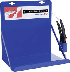 Uchwyt do przechowywania termokurczy HellermannTyton HIS-3-Rack, niebieski