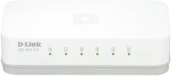 Przełącznik D-Link GO-SW-5E z 5 portami Fast Ethernet Easy Desktop D-Link GO-SW-5E Switch sieciowy  5 Portów 100 MBit/s