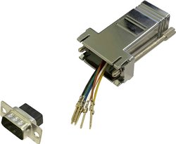 Adapter BKL Electronic 10121111 złącze męskie D-SUB 9-pin - złącze żeńskie RJ45