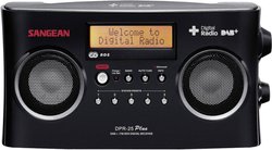Radio przenośne Sangean DPR-25+ DAB+, UKW funkcja ładowania akumulatora czarny