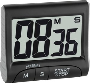 Timer TFA Dostmann 38.2021.01 cyfrowy czarny