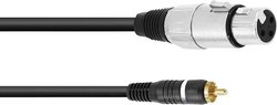 Przejściówka Omnitronic 30224028 [1x złącze męskie RCA/cinch - 1x złącze żeńskie XLR 3 pin] 2.00 m