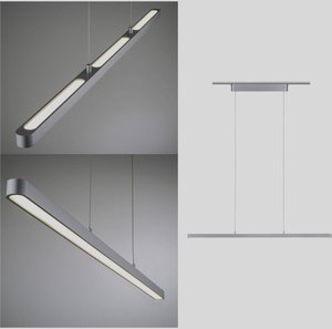 Lampa sufitowa, podwieszana Paulmann URail Pendel Lento 95375  41 W chrom