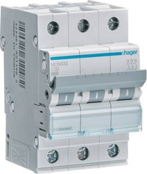 Wyłącznik automatyczny Hager MCN332 MCN332, 230 V, 400 V