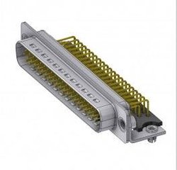 Złącze męskie D-Sub Deltron Connectors HD-D 62 PYC2 M47H UN, rzędy: 3, styki: 62, 90 °, 1 szt.