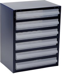 Magazyn części drobnych raaco 250/6-3 137591, Ilość przegród: 6, (S x W x G) 357 x 435 x 255 mm
