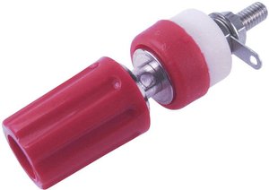 Gniazdo zaciskowe do zabudowy TP/1 Cliff CL1506, 15 A, czerwone