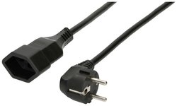 Kabel sieciowy zasilający Max Hauri AG 167768  czarny 0.5 m