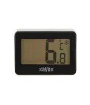 Cyfrowy termometr do lodówki, zamrażarki i zamrażarki skrzyniowej, czarny Xavax 00185853 Od -30 °C do 50°C. °C