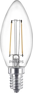 Philips LEDclassic Żarówka B35 2W Zamienne 25W E14 Ciepła Biel (2700K) (2700K) 250 Lumen Świeca Zestaw 2 szt. Żarówka LED Philips Lighting 77753100 E14 2 W = 25 W 250 lm ciepła biel 1 szt.