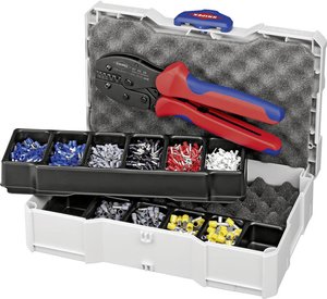 Dodatki do zagniatania do tulejek kablowych Zaciskarka Knipex 97 90 23, 0.25 do 6 mm²