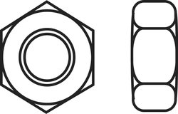 Nakrętka sześciokątna plastikowa Toolcraft, M6, DIN 934, ISO 4032, 10 szt.