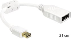 Przejściówka, adapter DisplayPort Delock 0403315 0403315, [1x złącze męskie Mini DisplayPort - 1x złącze żeńskie DisplayPort]