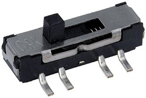 C & K Switches  Przełącznik suwakowy 6 V 300 mA 2 x wł/wł/wł  1 szt. towar pakowany luzem
