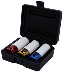 Zestaw nasadek udarowych 1/2", do felg aluminiowych, 3 szt Zestaw kluczy nasadowych KS Tools 515.1005 Sześciokątny