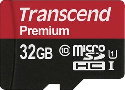 Karta pamięci microSDHC Transcend Premium, 32 GB, Class 10, UHS-I