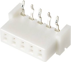 Złącze żeńskie kątowe 5 -pin, RM 2,5 JST 05JQ-ST