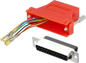 Adapter D-SUB encitech 2112-0131-01 złącze żeńskie D-SUB 9-pin - złącze żeńskie RJ45 8p8c