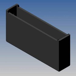 Polyamidy, TEKO, nylon enclosures suitable for encapsulating electronic assements.  41 x 9 x 21 mm Black RAL 9004 Obudowa uniwersalna TEKO S9.9, (D x S x W) 41 x 8.5 x 21 mm, PA6, 1 szt.