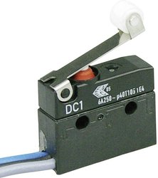 Mikroprzełącznik DC1C-C3RB 250 V/AC 6 A 1 x wł/(wł) ZF IP67 chwilowy 1 szt.