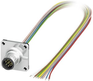 Złącze czujnika/aktuatora do zabudowy  M12 Phoenix Contact SACC-SQ-M12MS-8CON-25F/0,5 1441561 Ilość styków: 8 1 szt.