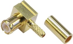 Złącze MCX Telegärtner J01270A0211 J01270A0211 złącze męskie kątowe 50 Ω 1 szt.