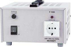 Transformator separacyjny, laboratoryjny napięcie stałe VOLTCRAFT IT-1500