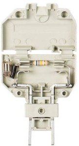 Uchwyt bezpiecznika z lampą jarzeniową 220 V. SI ST GL Wieland Z1.299.4255.0 szary Zawartość: 1 szt.
