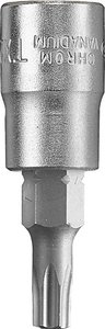 Wkładki do kluczy nasadowych PROFI, 1/4&quot, x T25 Nasadka trzpieniowa  kwb  372025  1 szt.