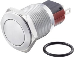 Przełącznik wciskany, wandaloodporny TRU COMPONENTS TC-GQ16-KH-11Z/J/C TC-7494908, 16 mm, 48 V/DC, 2 A, 1 szt.