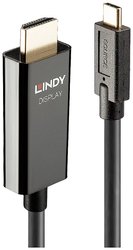Lindy 43317 Adapter kabla wideo 10m USB Type-C HDMI Type A (Standard) Czarny Kabel LINDY 43317, 10.00 m