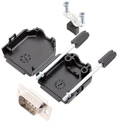 Zestaw listew męskich D-Sub encitech DPPK09-BK-DBP-W-K 6355-8001-01, rzędy: 2, styki: 9, 180 °, 1 szt.