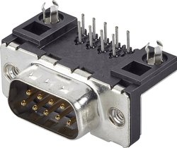 Listwa męska D-Sub FCI D-SUB D09P13A4GV00LF, rzędy: 2, styki: 9, 90 °, 1 szt.