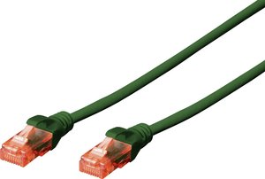 Kabel LAN Digitus DK-1617-020/G, 1 szt., RJ45, CAT 6, U/UTP, 2.00 m, zielony