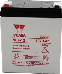 Akumulator ołowiowy Yuasa NP4-12 NP4-12, AGM, 12 V, 4 Ah