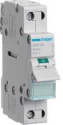 Wyłącznik prądowy HAER SBN116 1P 1 moduł(s) Moduł przełączający Hager SBN116  1 szt.