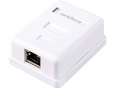 Adapter sieciowy Renkforce RF-4541182, 1 Port, CAT 6, nadtynkowy