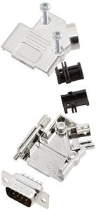 Zestaw listew męskich D-Sub TRU COMPONENTS TCD45PKM09DBPK 7708904, rzędy: 2, styki: 9, 45 °, 1 szt.