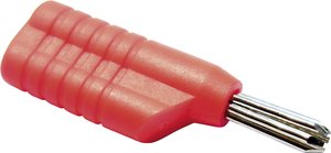 Wtyk bananowy wieżowy Schnepp S 4041 S, O 4 mm, 2.5 mm2, 30 A, czerwony