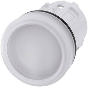 Lampka kontrolna, 22mm, okrągła, plastikowa, biała, soczewkowa, gładka Siemens 3SU1001-6AA60-0AA0 Kontrolka 1 szt.
