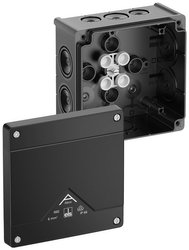 Skrzynka przyłączeniowa Spelsberg Abox 060-L/sw, IP66, (D x S x W) 127 x 127 x 70 mm, czarny, 1 szt.