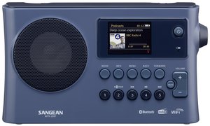 Radio internetowe Sangean WFR-28BT DAB+, FM funkcja ładowania akumulatora, obsługa Spotify granatowy