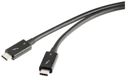 Kabel Thunderbolt™ Renkforce RF-5235980, Thunderbolt™ 4, Złącze Thunderbolt™ (USB-C®), Złącze Thunderbolt™ (USB-C®), 0.80 m