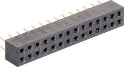 Listwa złączy żeńskich (standardowa) Ilość rzędów: 2 Ilość pin w rzędzie: 3 MPE Garry 156-3-006-0-NFX-YS0-1 1 szt.