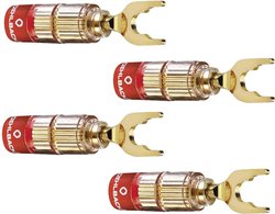 Złącze męskie głośnikowe Oehlbach 3023 3023, złącze męskie proste, 4 szt.